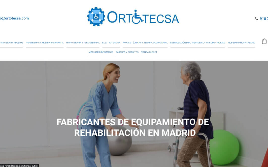Presentamos nuestra nueva web ORTOTECSA-REHABILITACIÓN